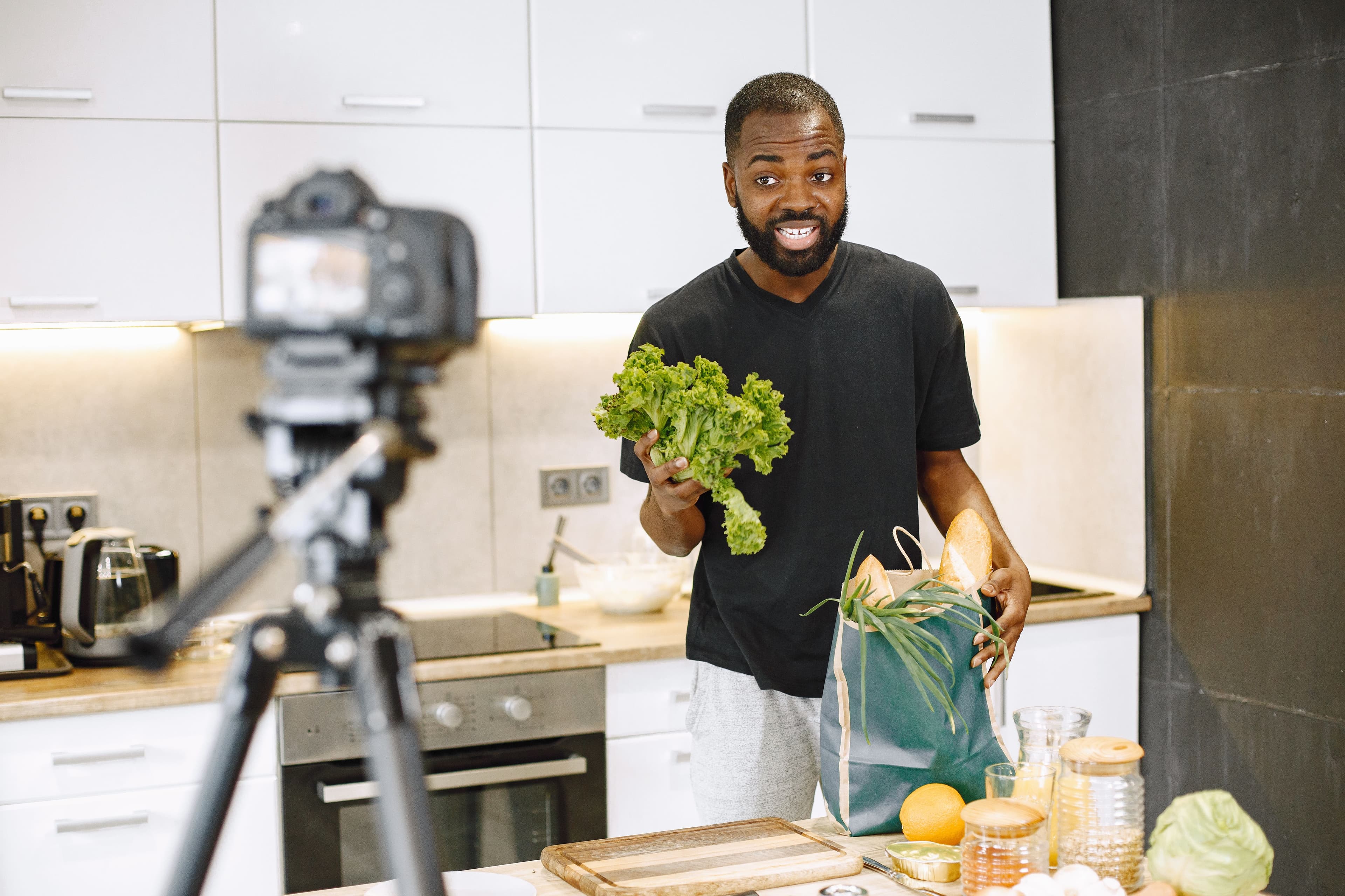 Creator filming content for a product launch